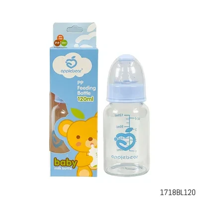 Apple Bear Glass Feeding Bottle – 120 ml