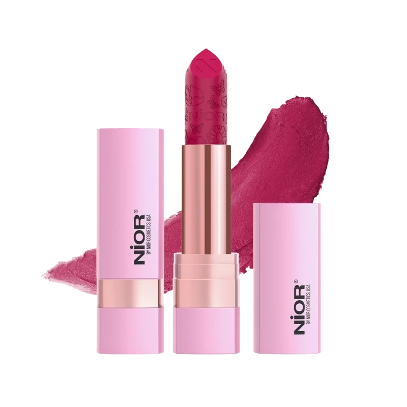NIOR No Transfer Retro Matte Lipstick – Fuchsia Flirt 70