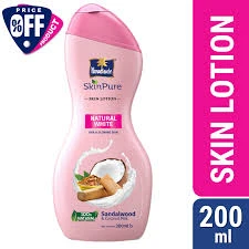 Parachute SkinPure Natural White Body Lotion with Sandalwood  – 200ml