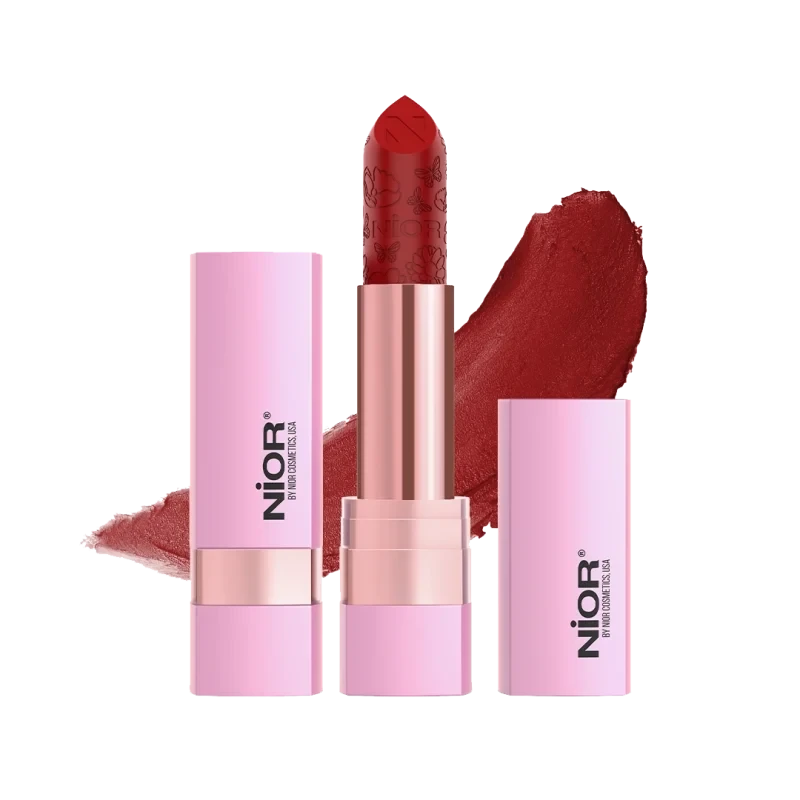 NIOR No Transfer Retro Matte Lipstick – Cherry Bomb 50