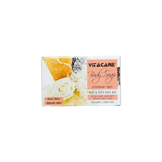 Vitacare Face & Body Soap Bar – 100gm (Rice Milk)