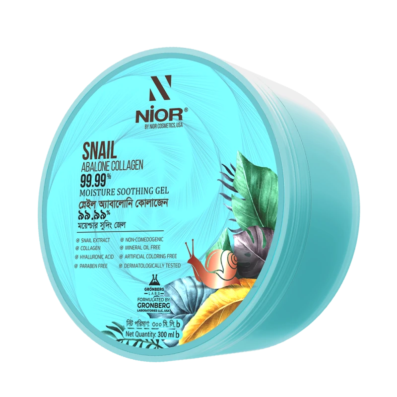 Nior Snail Abalone Collagen 99.99% Moisture Soothing Gel – 300ml